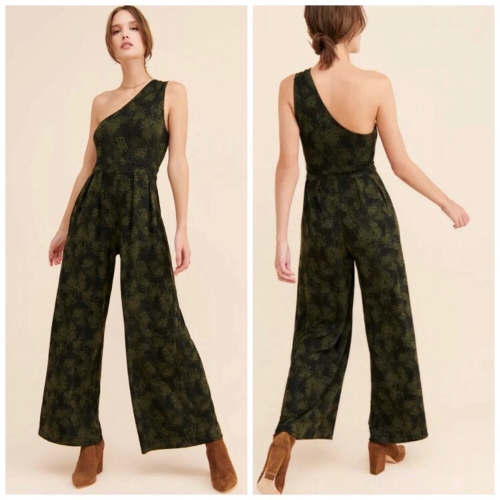Free People Maya One Shoulder Jumpsuit